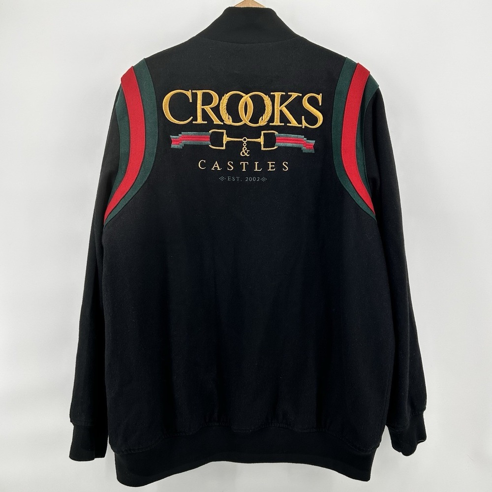 Crooks Castles Varsity Jacket 2XL Wool Blend Letterman Streetwear HIp Hop‎